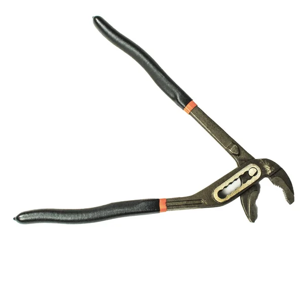 Tesisat anahtarı beyaz arkaplanda izole edilmiş.