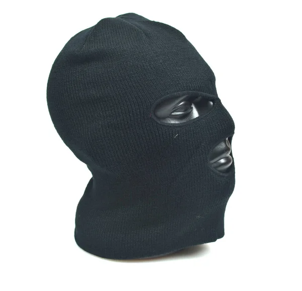 Máscara Bandido Isolada Fundo Branco — Fotografia de Stock