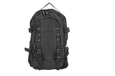 sırt çantası beyaz arkaplanda izole edildi