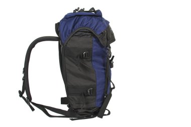 sırt çantası beyaz arkaplanda izole edildi