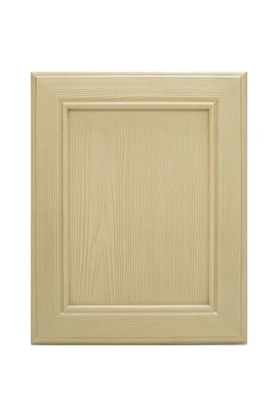 Mutfak, mobilya cephesi, ön manzara. Mutfağın ön cephesi beyaz arka planda izole edilmiş..