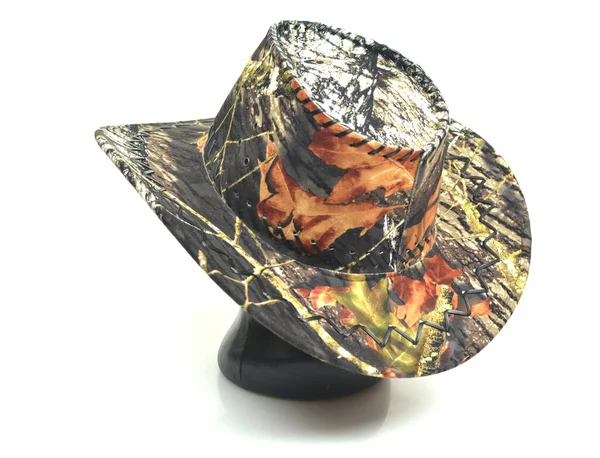 Cappello Cowboy Isolato Sfondo Bianco — Foto Stock