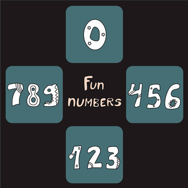 Страница исследования. Карту. Математические шаблоны. Веселые числа
