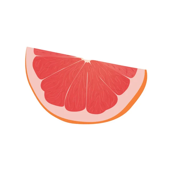 Image Réaliste Agrumes Oranges Rouges Fruits Isolés Sur Fond Blanc — Image vectorielle