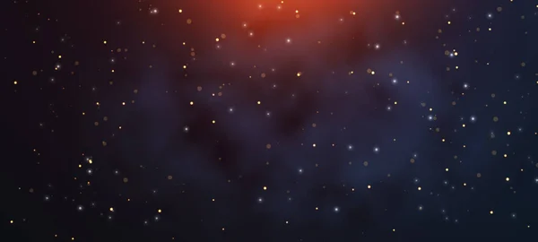 Las Partículas Doradas Plateadas Con Estrellas Brillantes Brillantes Brillo Nube —  Fotos de Stock