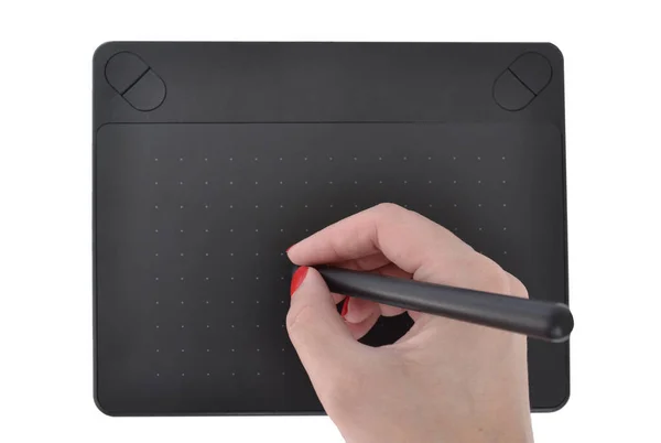 Grafik siyah tablet, üst görünüm