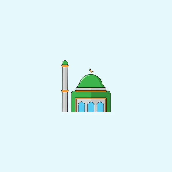 Mecset Modern Minimalista Design Vektor Mentes — Stock Fotó