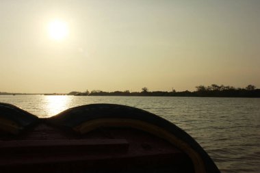 Batı Vietnam 'ın güzel nehir manzarası