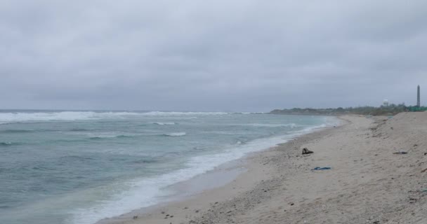 Falaise Saillie Milieu Côte Reliques Anciennes Montagnes Fond Mer Couches — Video