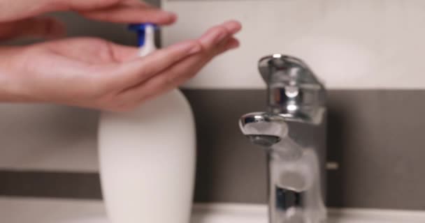 Lavage Des Mains Approprié Pour Empêcher Covid — Video