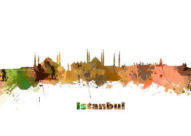 Istanbul renkli manzarası