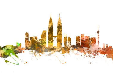 Kuala Lumpur şehir silueti