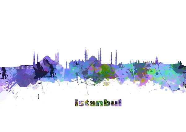 Istambul horizonte colorido — Fotografia de Stock