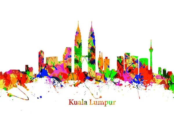 Ciudad de Kuala Lumpur skyline — Foto de Stock