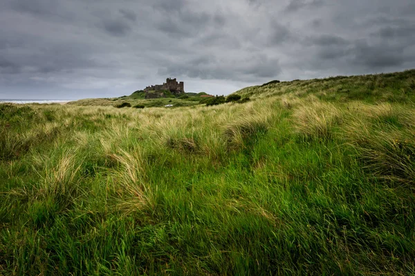 Bamburgh Castle Aan Kust Van Northumberland — Stockfoto