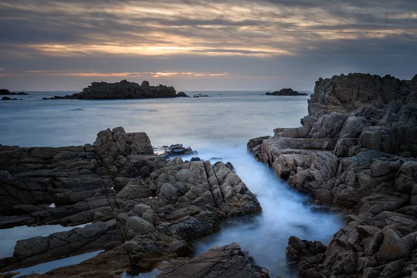 Guernsey západ slunce — Stock fotografie