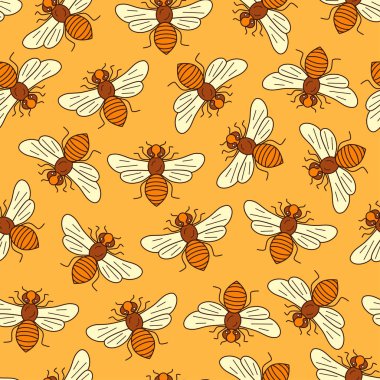Vektör sorunsuz bal arı desen