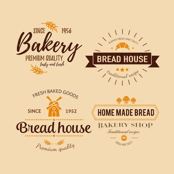 Набор значков пекарни — стоковый вектор