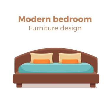 Yastık ve battaniye ile renkli yatak seti