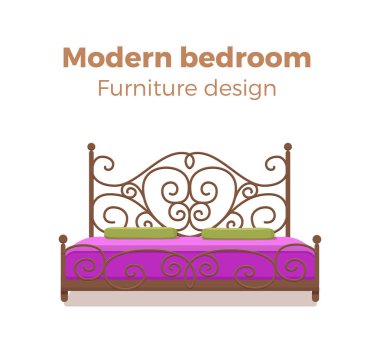 Yastık ve battaniye ile renkli yatak seti