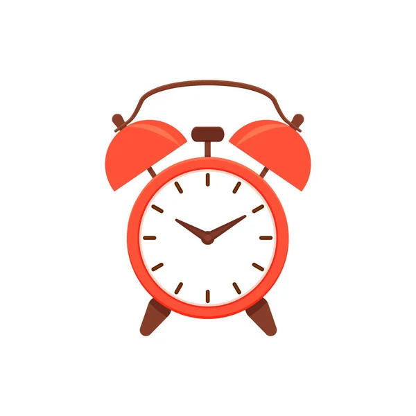 Reloj despertador en estilo plano. vector — Archivo Imágenes Vectoriales