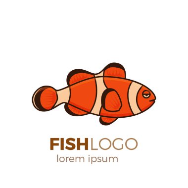 Sevimli balık vektör çizim simgeler kümesi. Tropikal balık, Deniz balığı, akvaryum balık