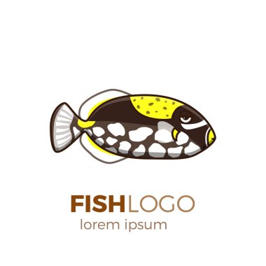 Sevimli balık vektör çizim simgeler kümesi. Tropikal balık, Deniz balığı, akvaryum balık