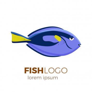 Sevimli balık vektör çizim simgeler kümesi. Tropikal balık, Deniz balığı, akvaryum balık