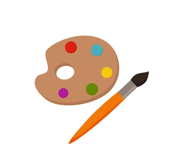 Illustration vectorielle colorée d'icône de palette . — Image vectorielle