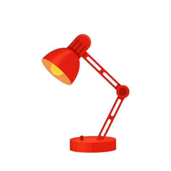 Lámpara de escritorio conjunto moderno de dibujos animados vector colorido ilustración . — Vector de stock