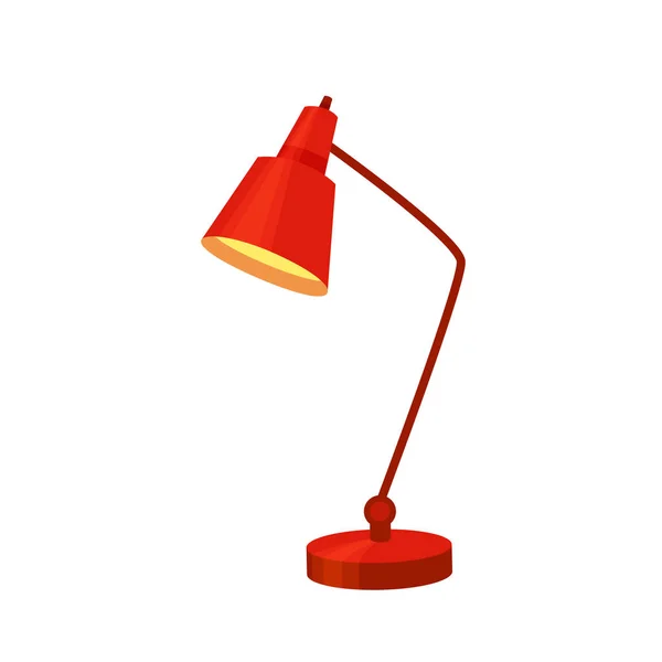 Lampe de bureau jeu de dessin animé moderne illustration vectorielle colorée . — Image vectorielle