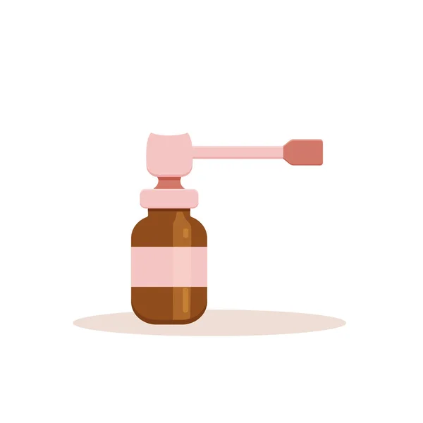 Medicine bottle with label. — Stock Vector