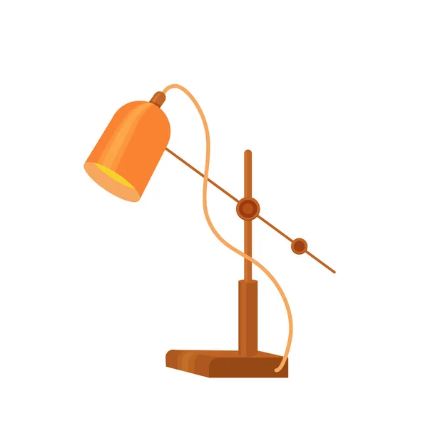 Skrivbord lampa moderna tecknad färgstark vektorillustration. — Stock vektor