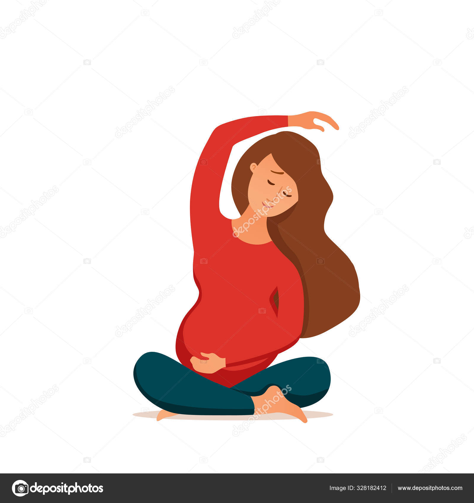 Prenatal yoga Vector Art Stock Images | Depositphotos