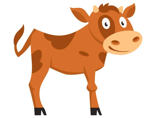 In piedi vitello carino . — Vettoriale Stock