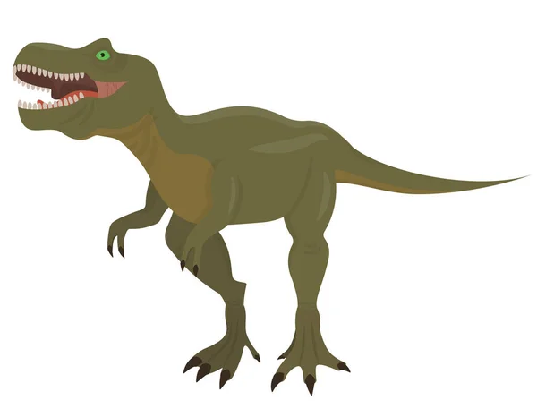 Tyranozaur w kreskówkowym stylu. — Wektor stockowy