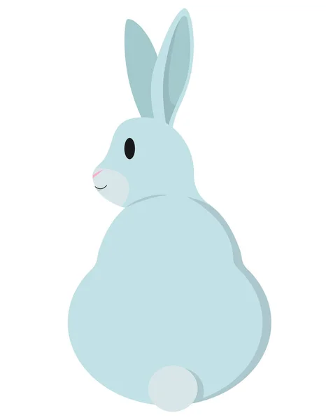 Mignon lapin assis . — Image vectorielle