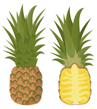 Tam ve yarım ananas..