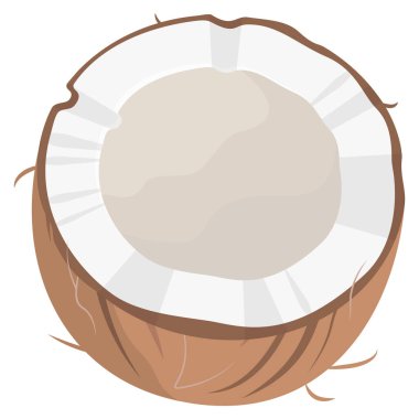 Hindistan cevizinin yarısı.