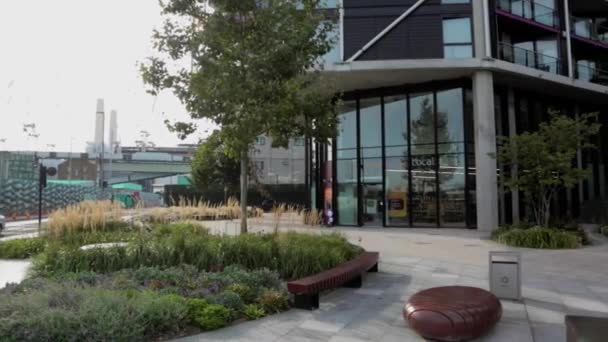 Front Sainsbury Building Londra Regno Unito — Video Stock