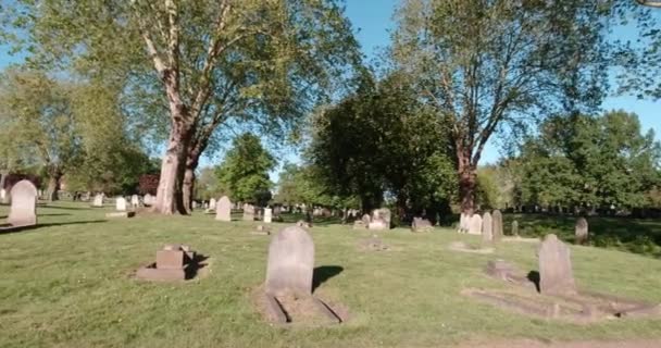 Vista Cemitério Inglaterra — Vídeo de Stock