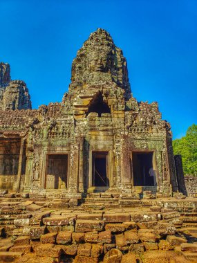 Siem Reap, Kamboçya, 29 Aralık 2019: Angkor Wat Tapınağı Turizmi