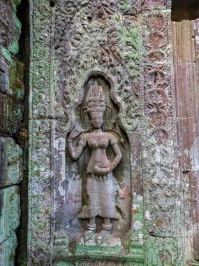 Siem Reap, Kamboçya, 29 Aralık 2019: Angkor Wat Tapınağı Turizmi