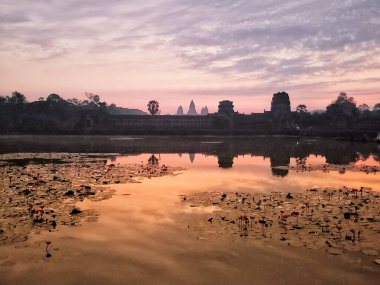 Siem Reap, Kamboçya, 30 Aralık 2019 Angkor Wat Tapınağı Turizmi