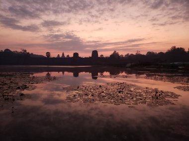 Siem Reap, Kamboçya, 30 Aralık 2019 Angkor Wat Tapınağı Turizmi