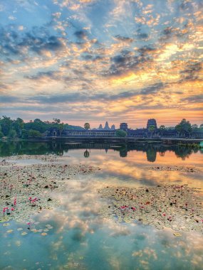 Siem Reap, Kamboçya, 30 Aralık 2019 Angkor Wat Tapınağı Turizmi