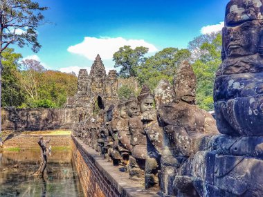 Siem Reap, Kamboçya, 30 Aralık 2019 Angkor Wat Tapınağı Turizmi