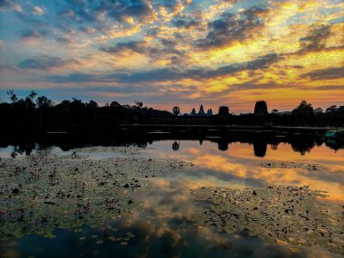 Siem Reap, Kamboçya, 30 Aralık 2019 Angkor Wat Tapınağı Turizmi