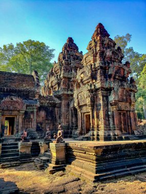 Siem Reap, Kamboçya, 30 Aralık 2019 Angkor Wat Tapınağı Turizmi