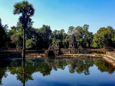 Siem Reap, Kamboçya, 30 Aralık 2019 Angkor Wat Tapınağı Turizmi